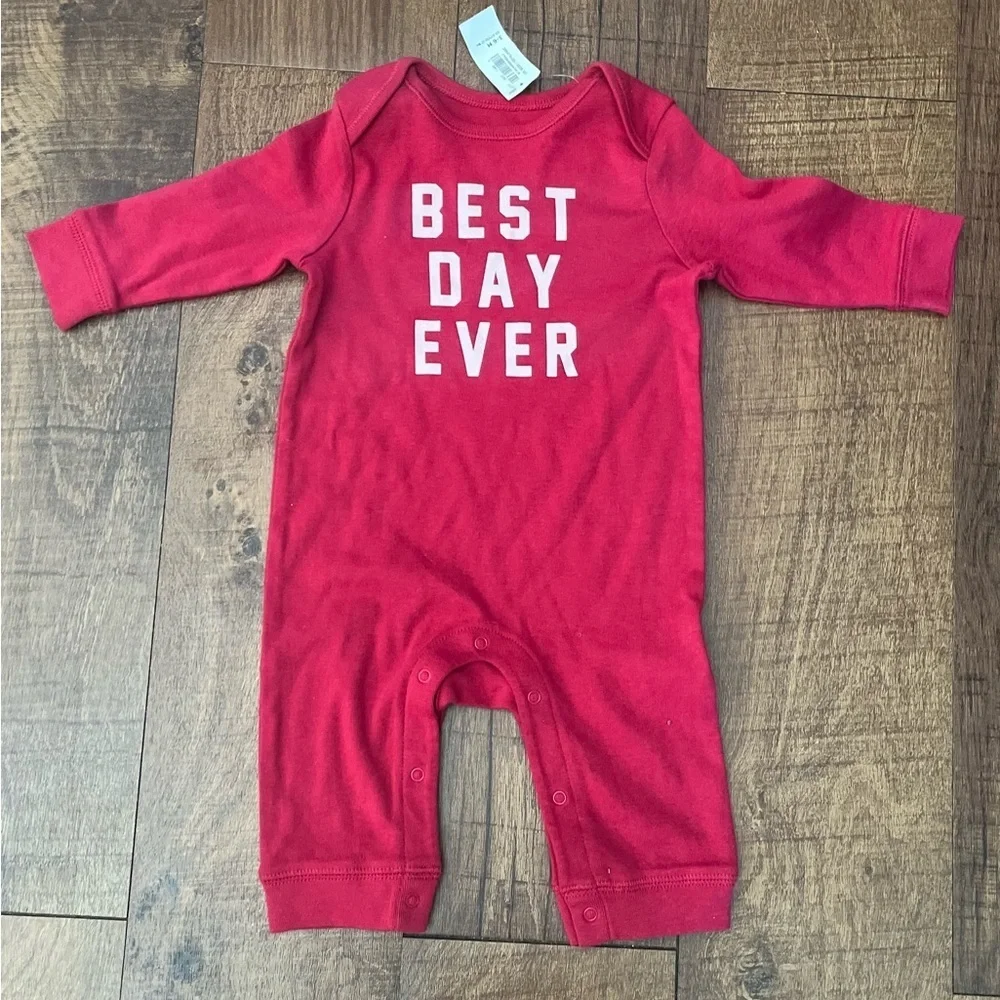 NWT baby girl 2 piece outfit romper set 3-6 months old navy